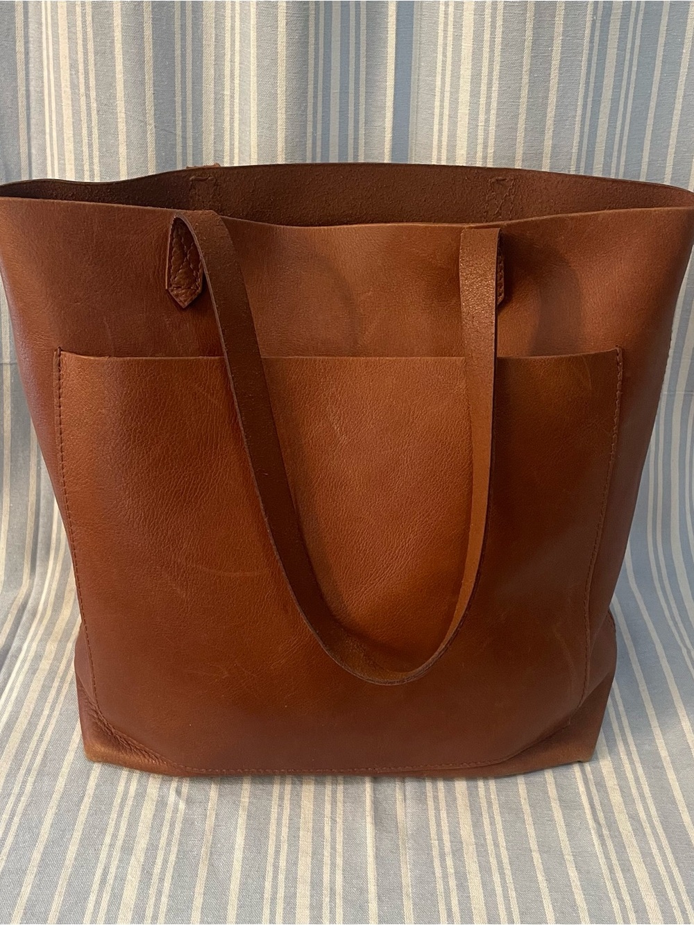 Madewell Chestnut Brown Leather Tote